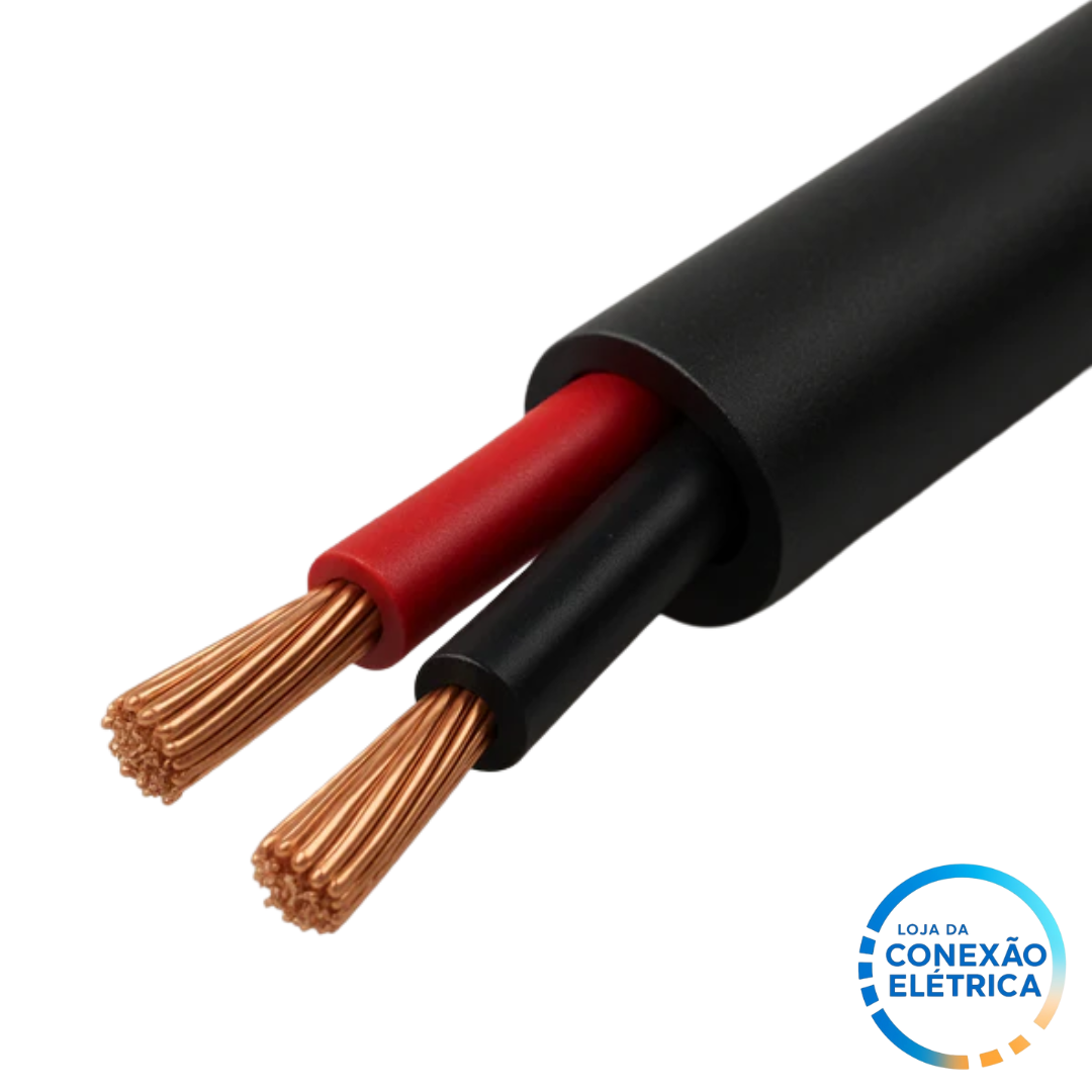 Cabo PP 2X1,0mm² 70°C 500V NM 247 CL5 - PT, VM - Loja da Conexão Elétrica