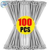 Abraçadeiras de Aço Inoxidável - Kit 100 unidades - Alta Qualidade - Loja da Conexão Elétrica