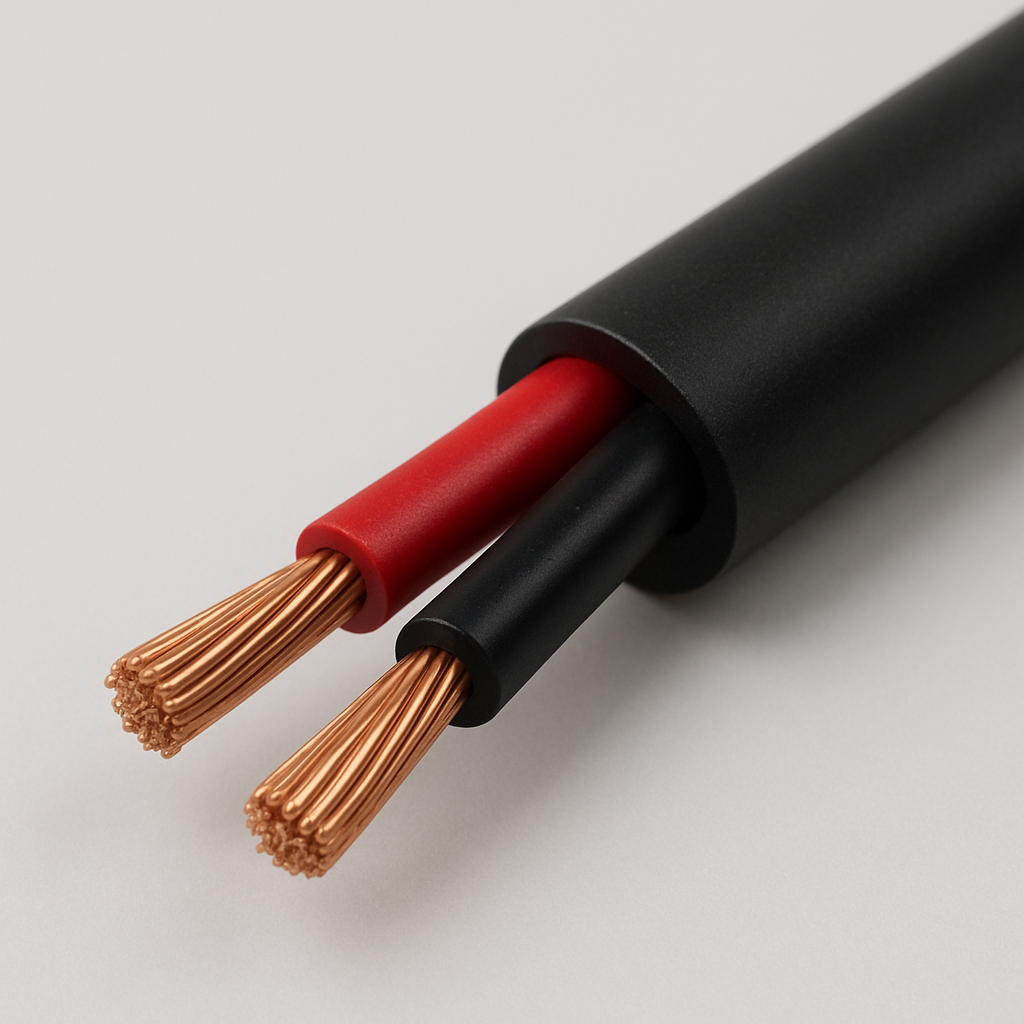 Cabo PP 2X0,75mm² 70°C 300/500V NM 247-5  -  PT, VM