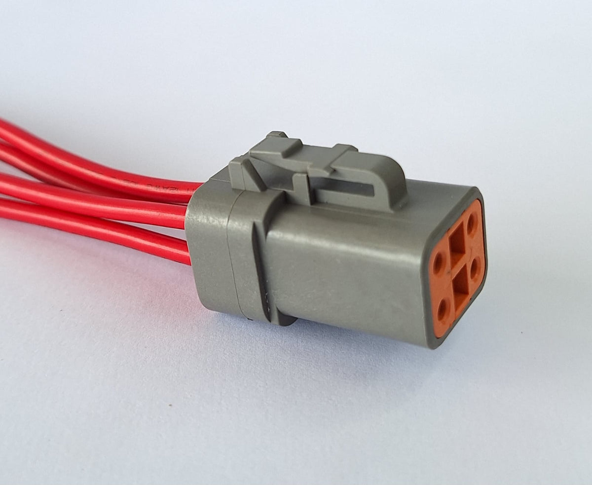 Chicote de Reparo – 4 Vias | Conector Retangular com Vedação – Automotivo & Agrícola