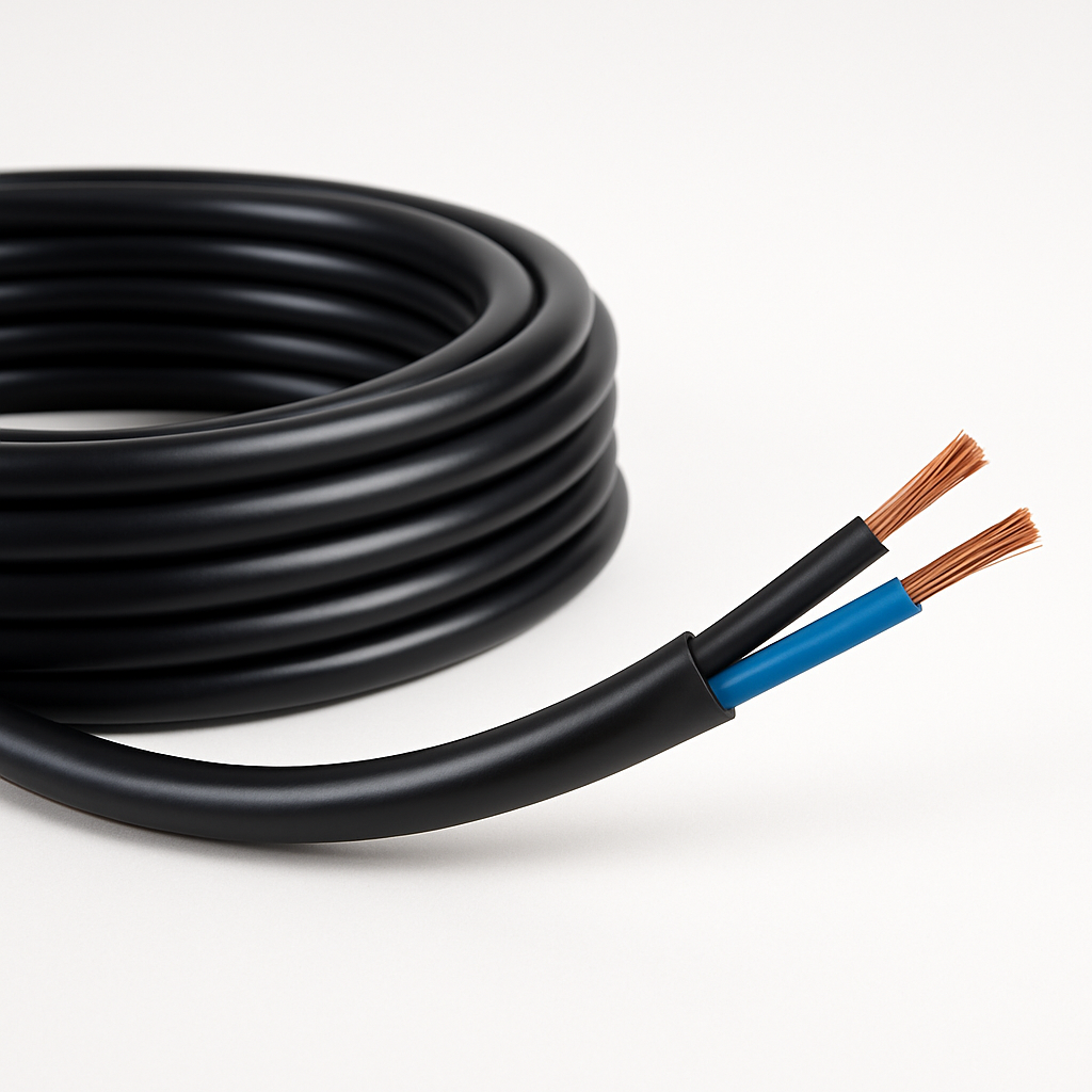 Cabo PP 2X0,75mm² 70°C 500V NM 247 CL5 - PT, AZ