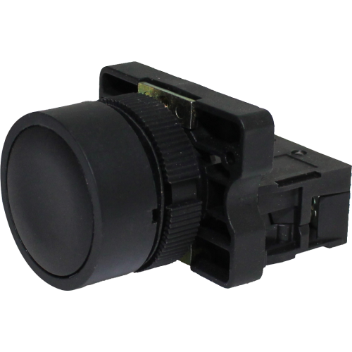 Pulsador Faceado 22MM Plástico - P20AFR-B-1A - Loja da Conexão Elétrica