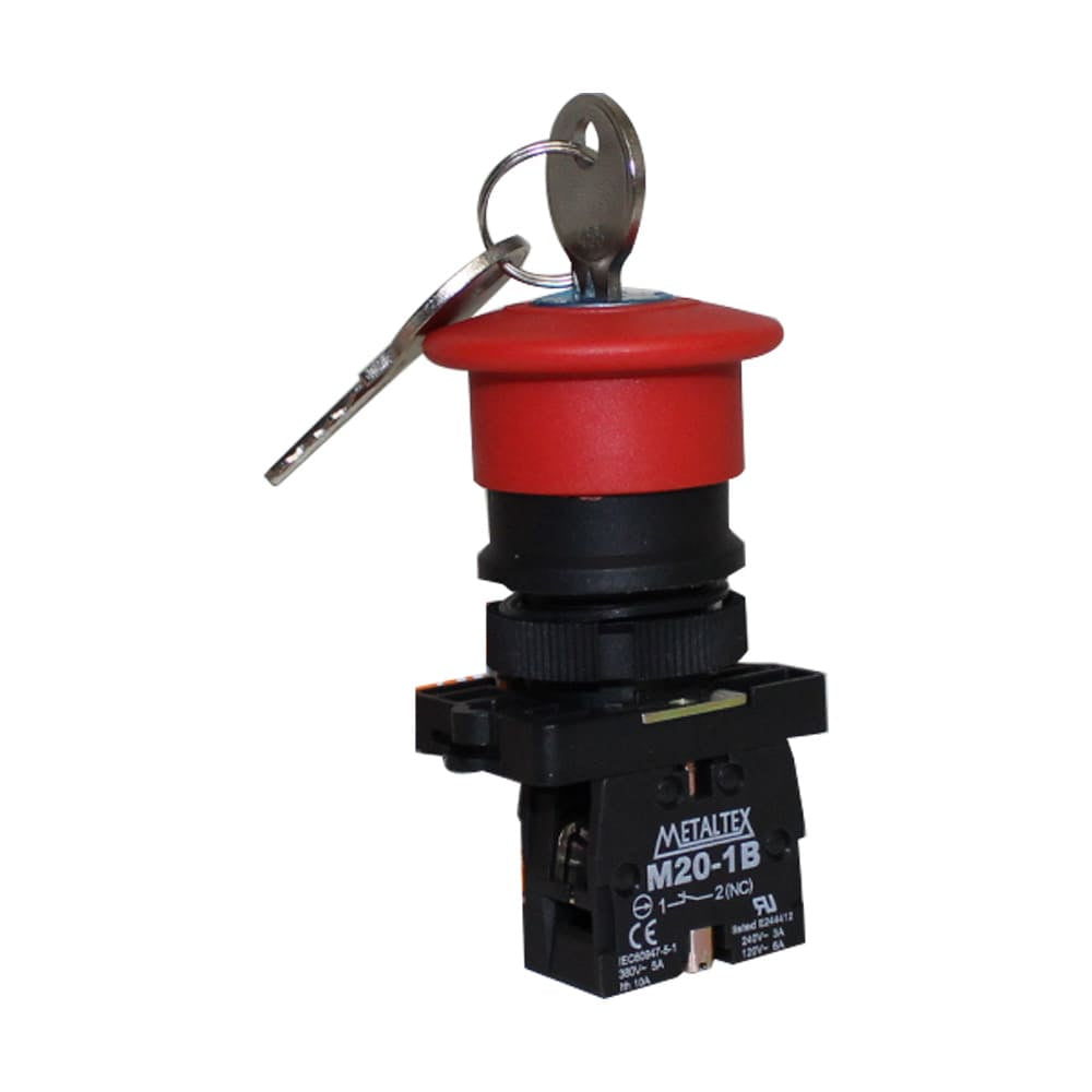 Botão de Emergência - P20ACR-R-1B - Loja da Conexão Elétrica