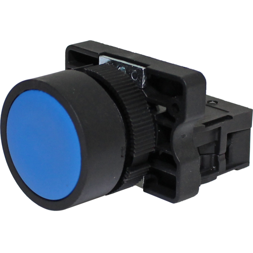 Pulsador Faceado 22MM Plástico - P20AFR-BL-1A - Loja da Conexão Elétrica