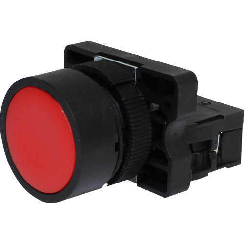 Pulsador Faceado 22MM Plástico - P20AFR-R-1B - Loja da Conexão Elétrica