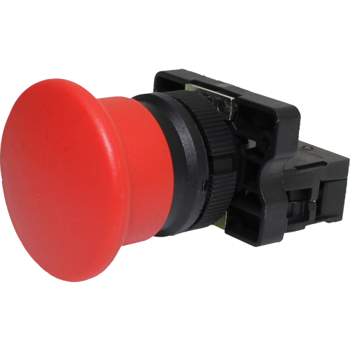Pulsador Cogumelo 22MM Plástico - P20AMR-R-1B - Loja da Conexão Elétrica