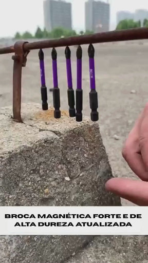 Kit de Chaves de Fenda Magnética Bits 12 Peças