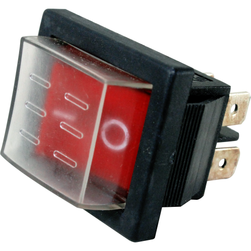 Chave 2 Posições Iluminada - RS-201-1C-R 220V - Loja da Conexão Elétrica
