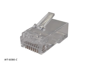 WT-6086-C – Modular Plug – RJ45 – EZ Crimp - Cat 6 - Loja da Conexão Elétrica