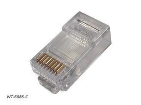 WT-6086-C – Modular Plug – RJ45 – EZ Crimp - Cat 6 - Loja da Conexão Elétrica
